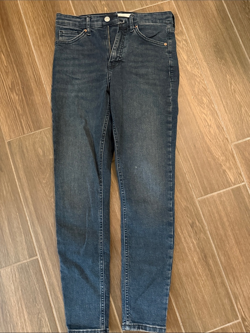 Topshop Dark Blue Skinny Jeans